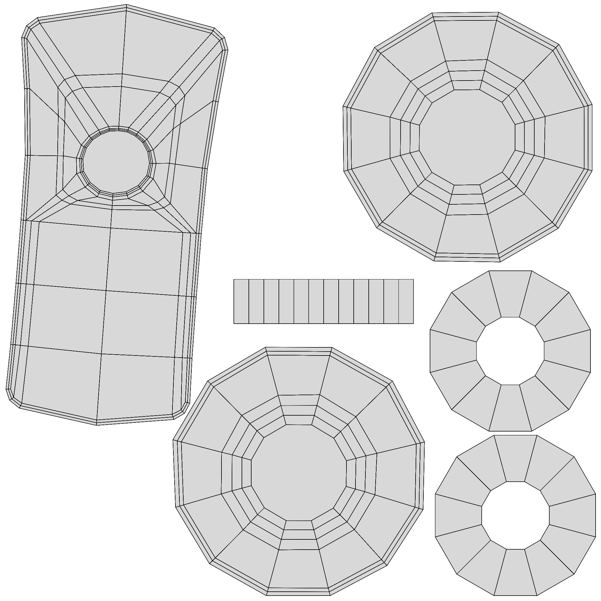 computer chair 07 Low-poly 3D model_18