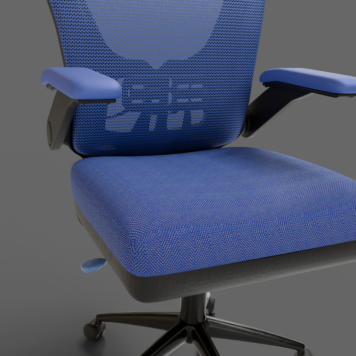 computer chair 07 Low-poly 3D model_6