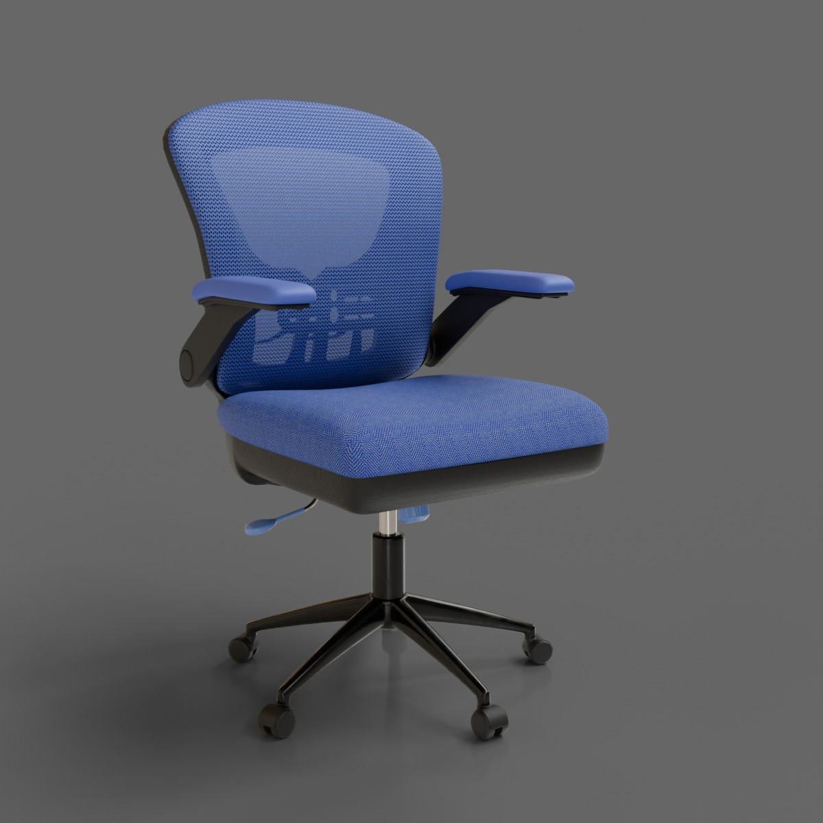 computer chair 07 Low-poly 3D model_2