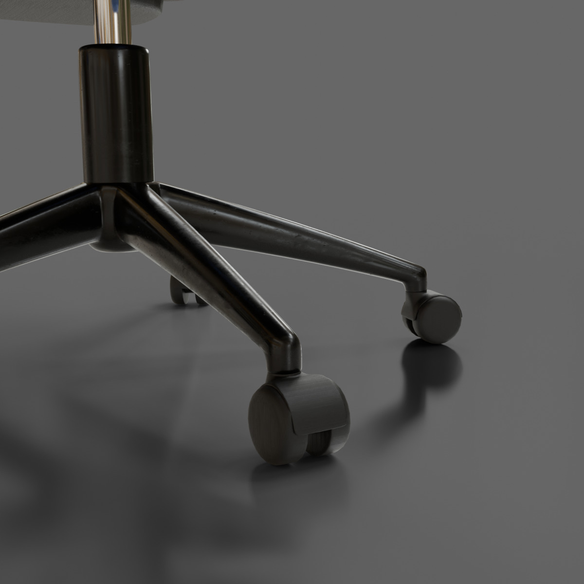 computer chair 07 Low-poly 3D model_9