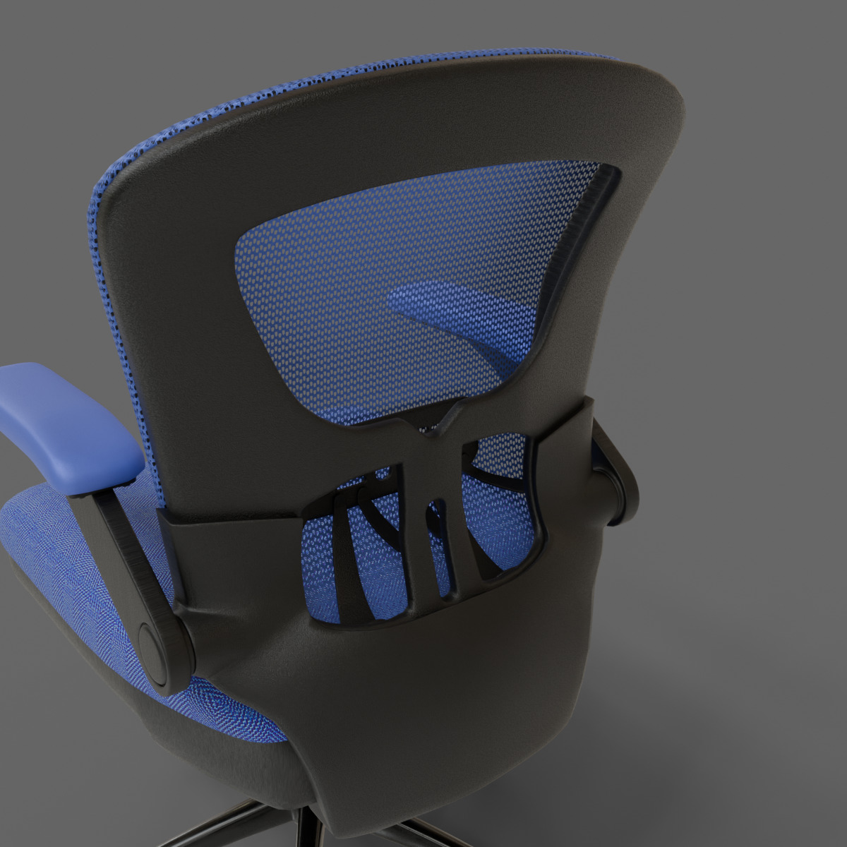 computer chair 07 Low-poly 3D model_10