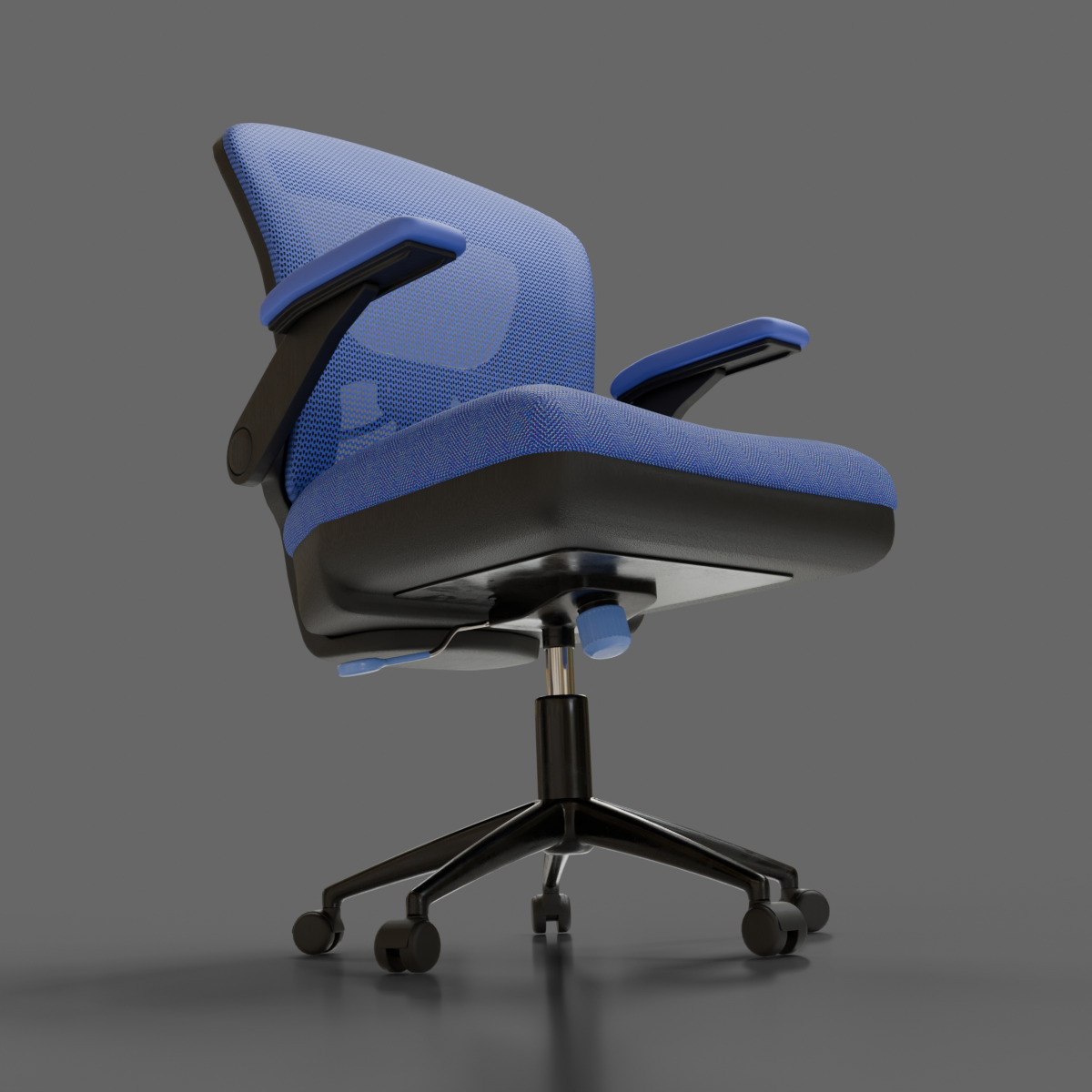 computer chair 07 Low-poly 3D model_8