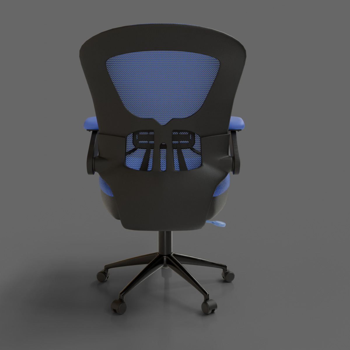computer chair 07 Low-poly 3D model_5