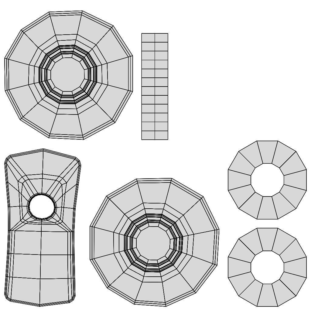 computer chair 08 Low-poly 3D model_18