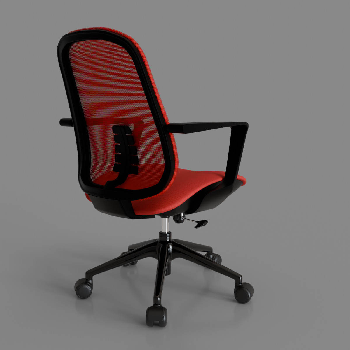computer chair 08 Low-poly 3D model_4