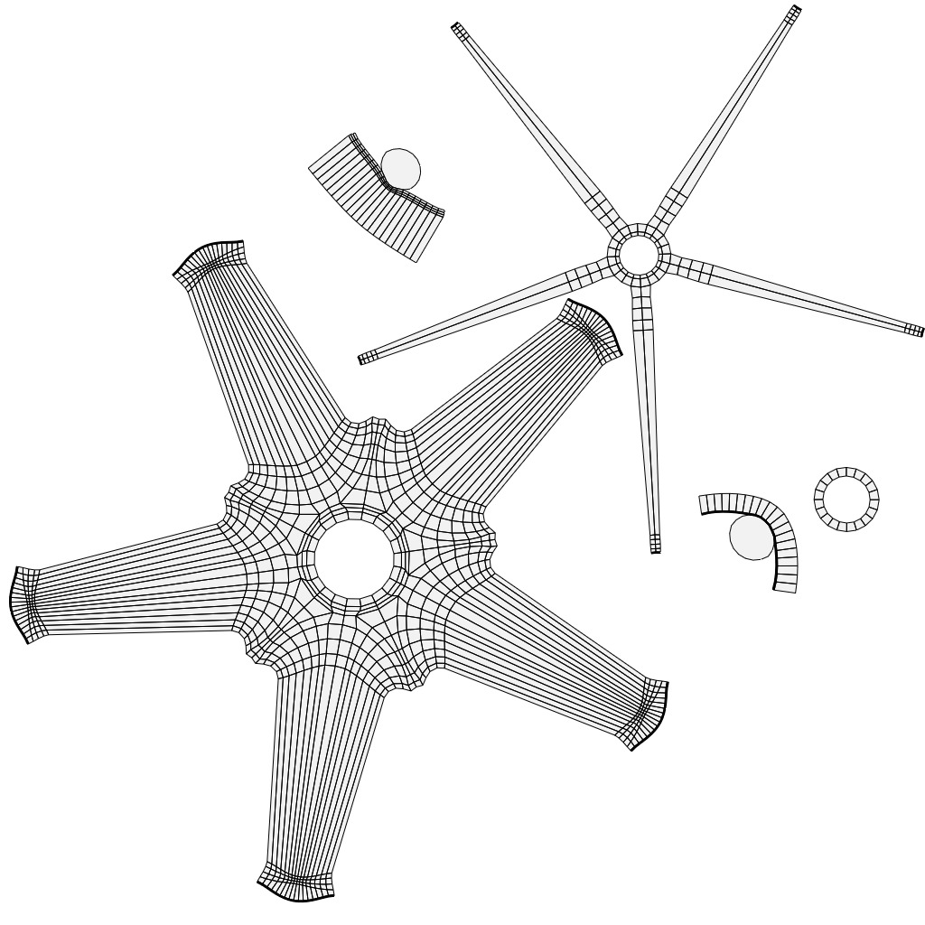 computer chair 08 Low-poly 3D model_16