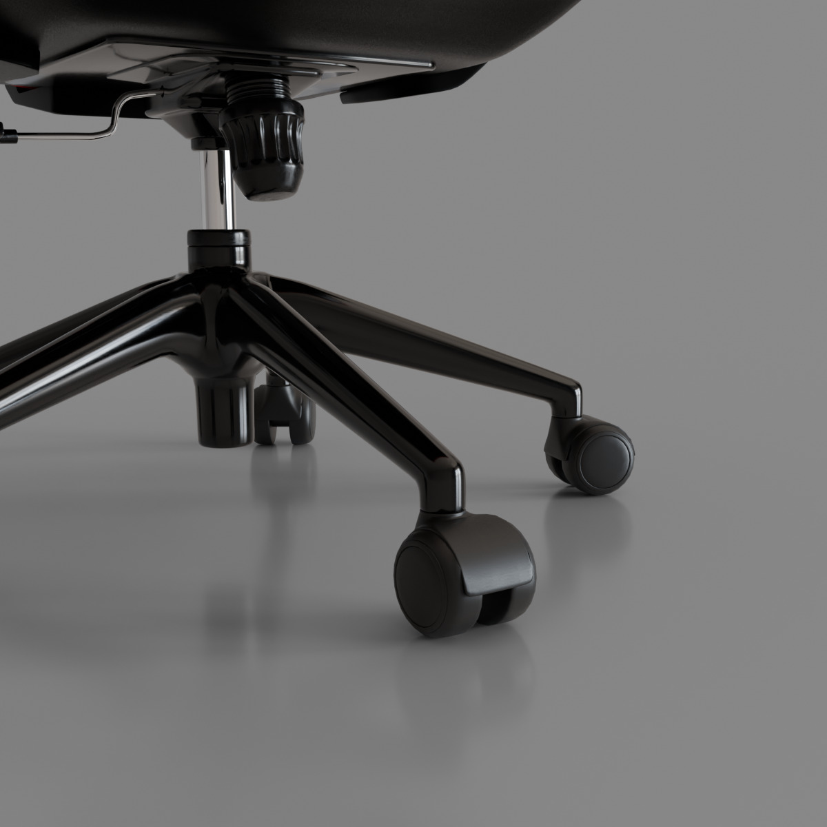 computer chair 08 Low-poly 3D model_9