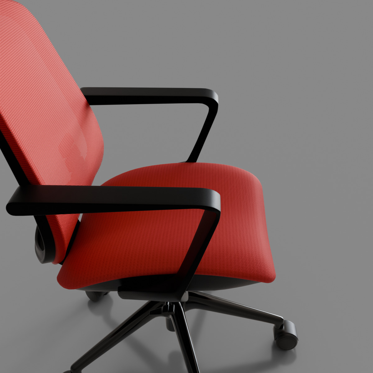 computer chair 08 Low-poly 3D model_10