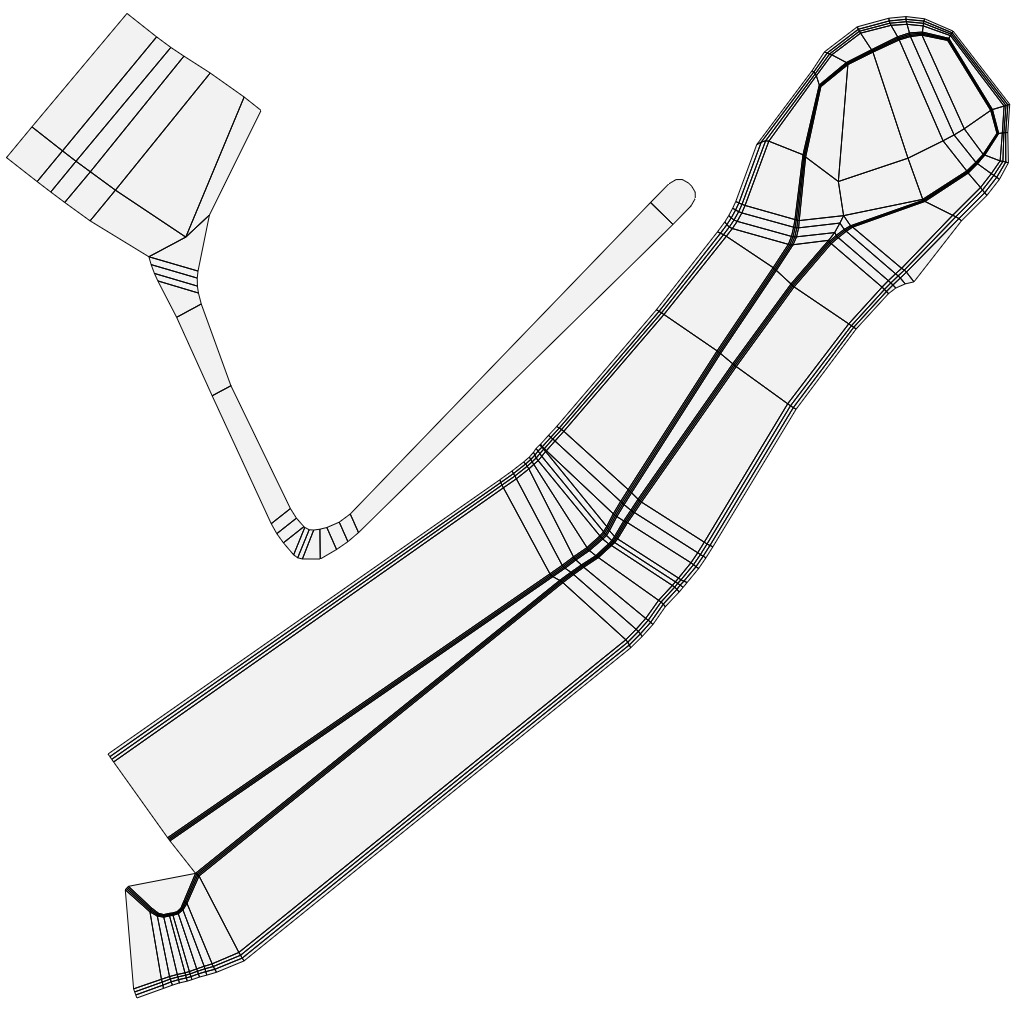 computer chair 08 Low-poly 3D model_14