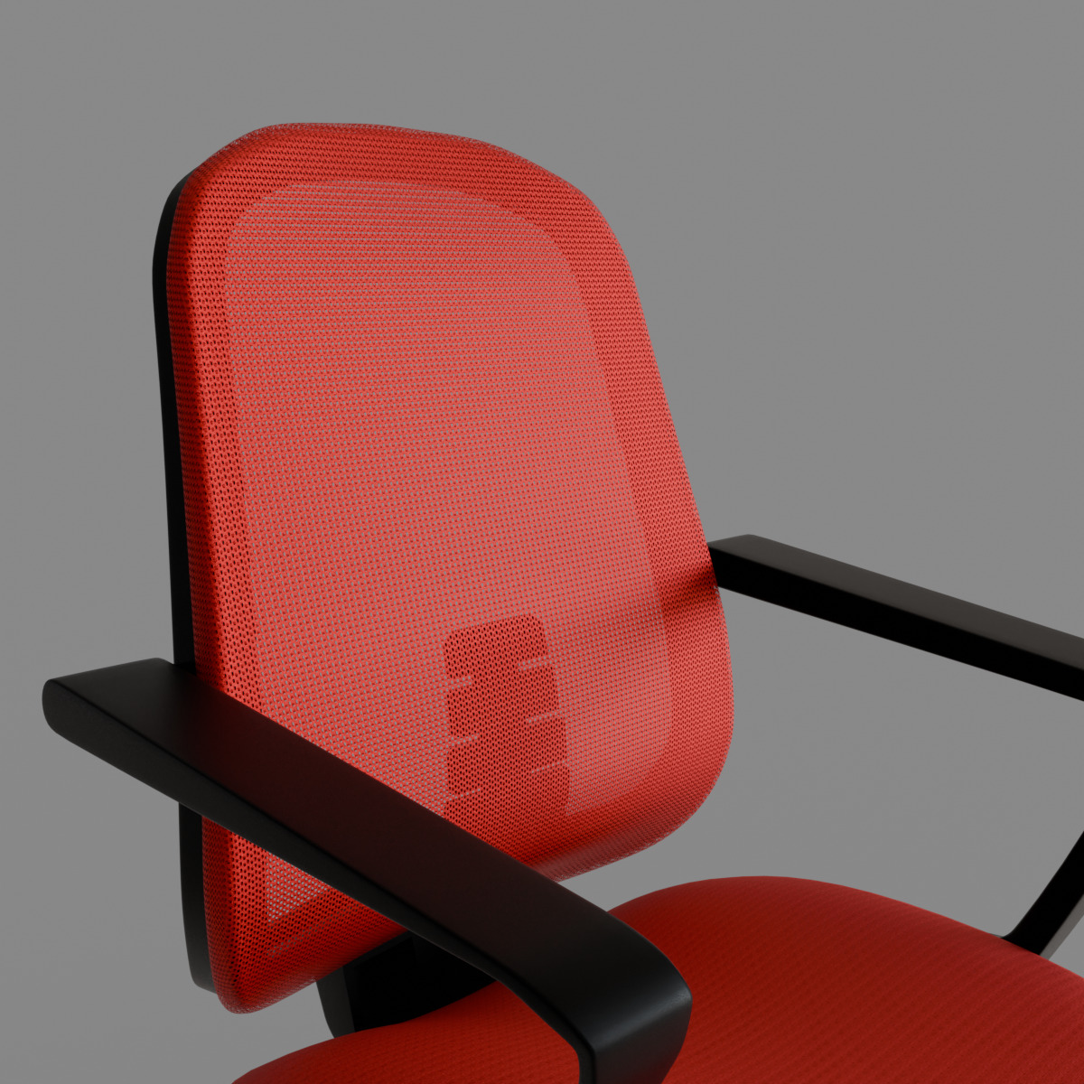 computer chair 08 Low-poly 3D model_6