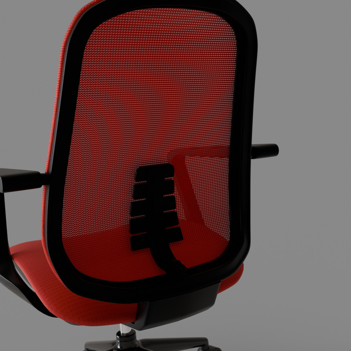 computer chair 08 Low-poly 3D model_12