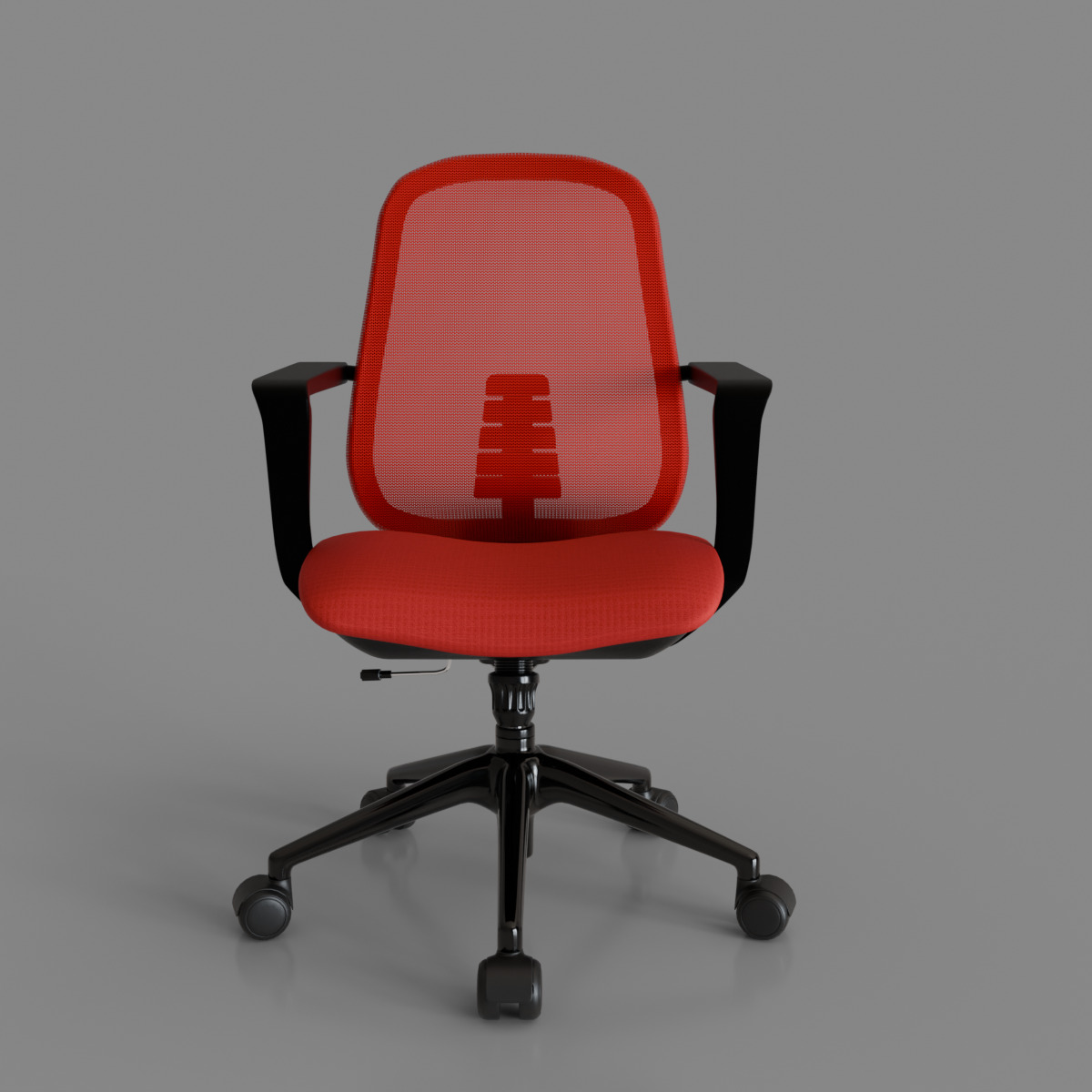 computer chair 08 Low-poly 3D model_1