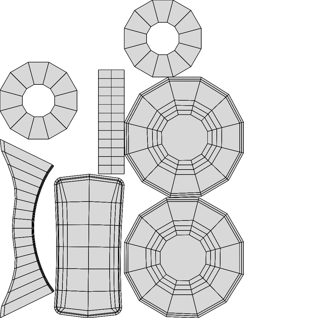 computer chair 09 Low-poly 3D model_18