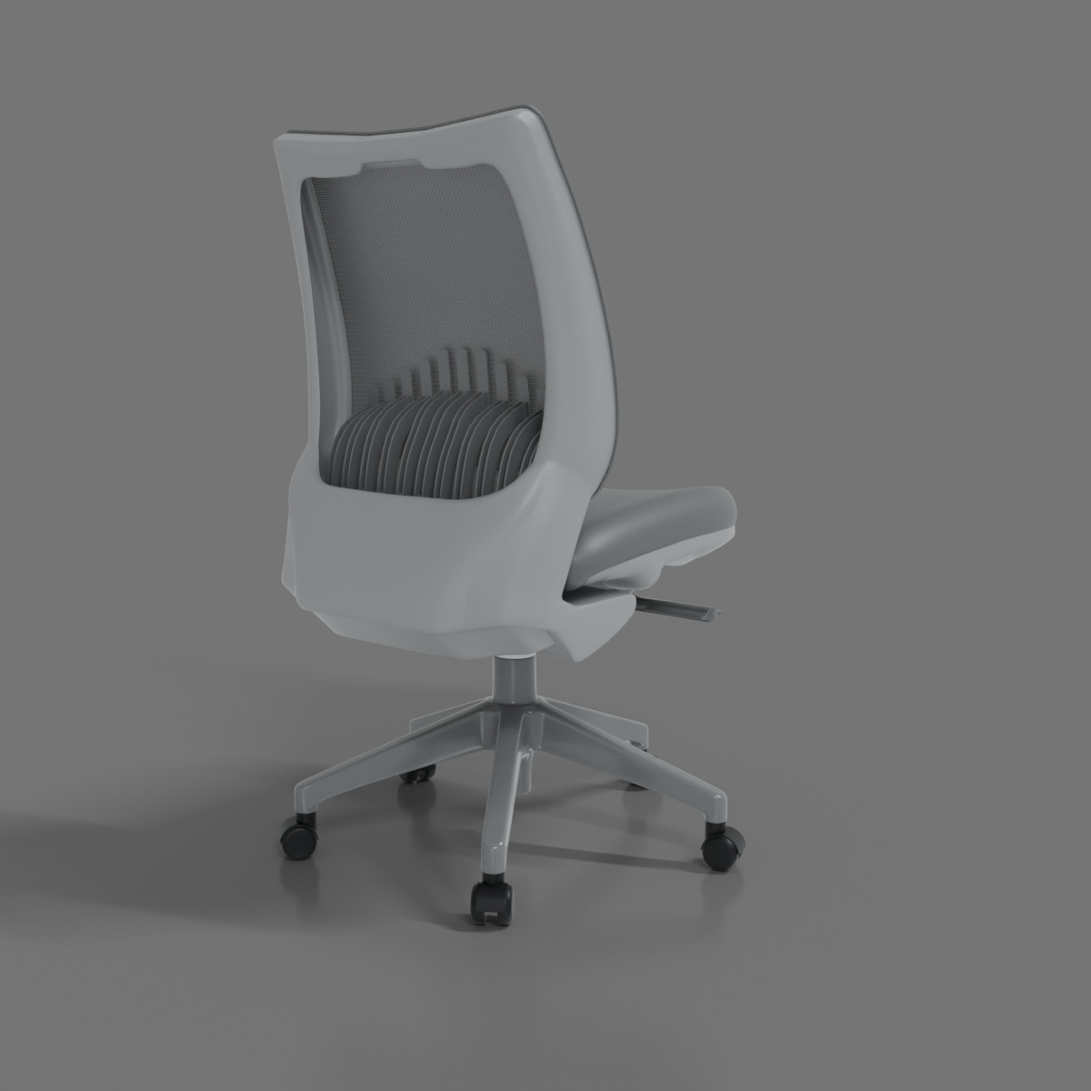 computer chair 09 Low-poly 3D model_4