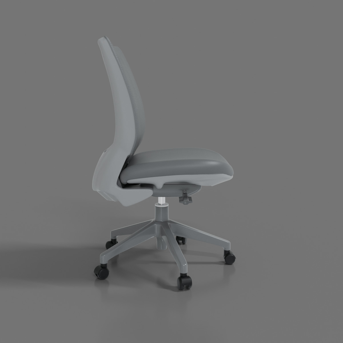 computer chair 09 Low-poly 3D model_3