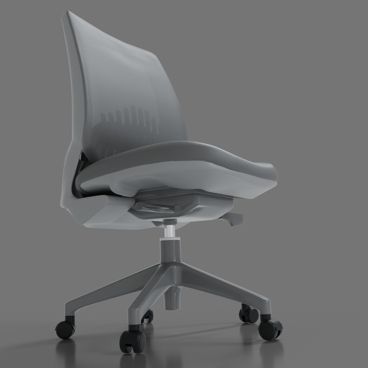 computer chair 09 Low-poly 3D model_8
