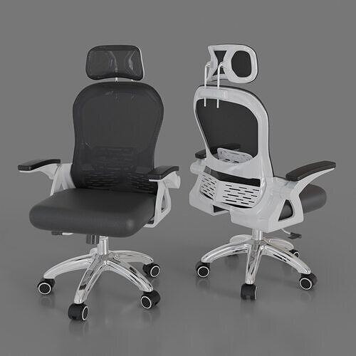 computer chair 10 Low-poly 3D model