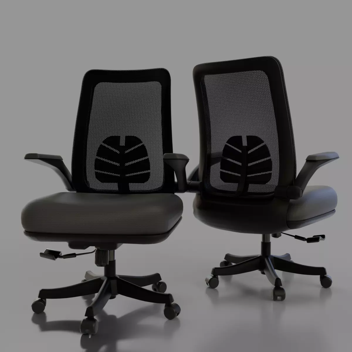 computer chair 12 Low-poly 3D model