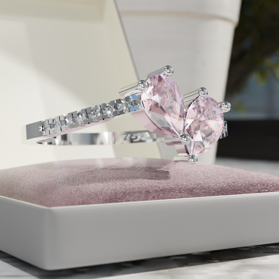 pink diamond ring 3D model_3