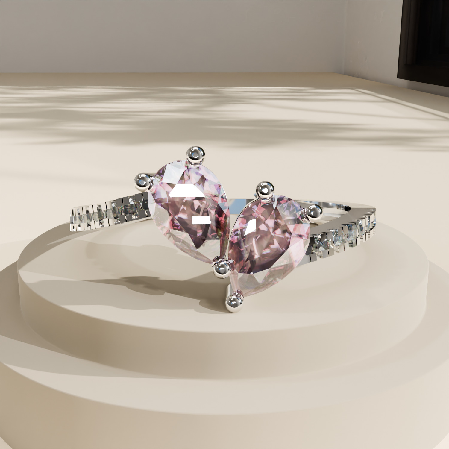 pink diamond ring 3D model_5