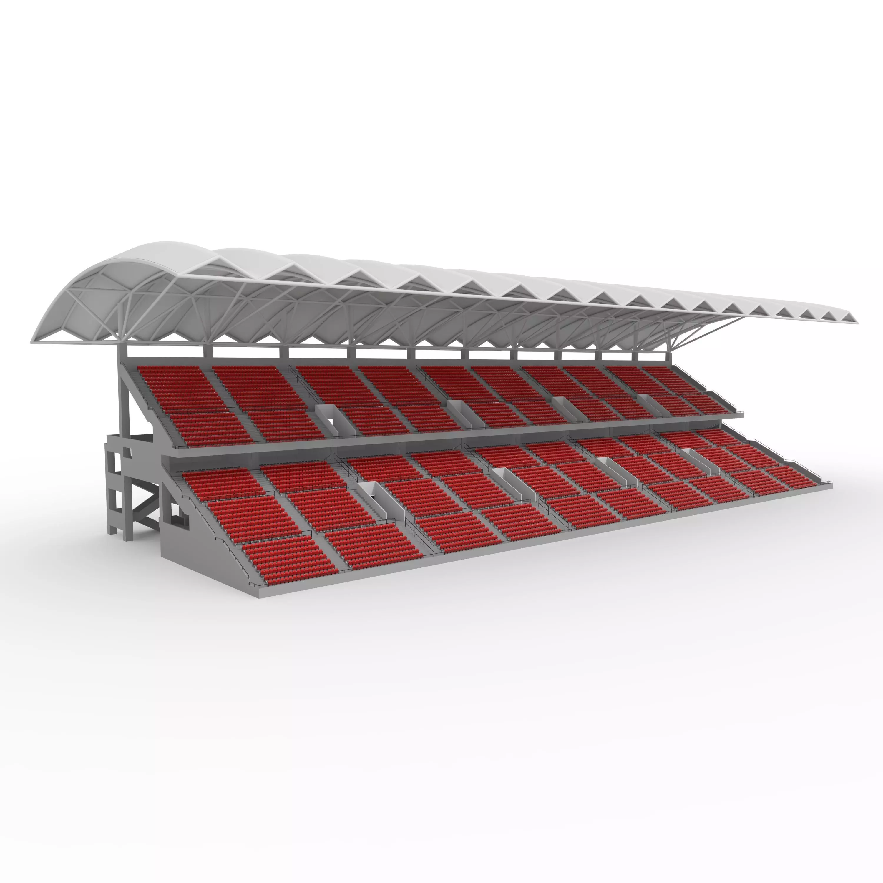 Stadium Tribune 13 3D model_0