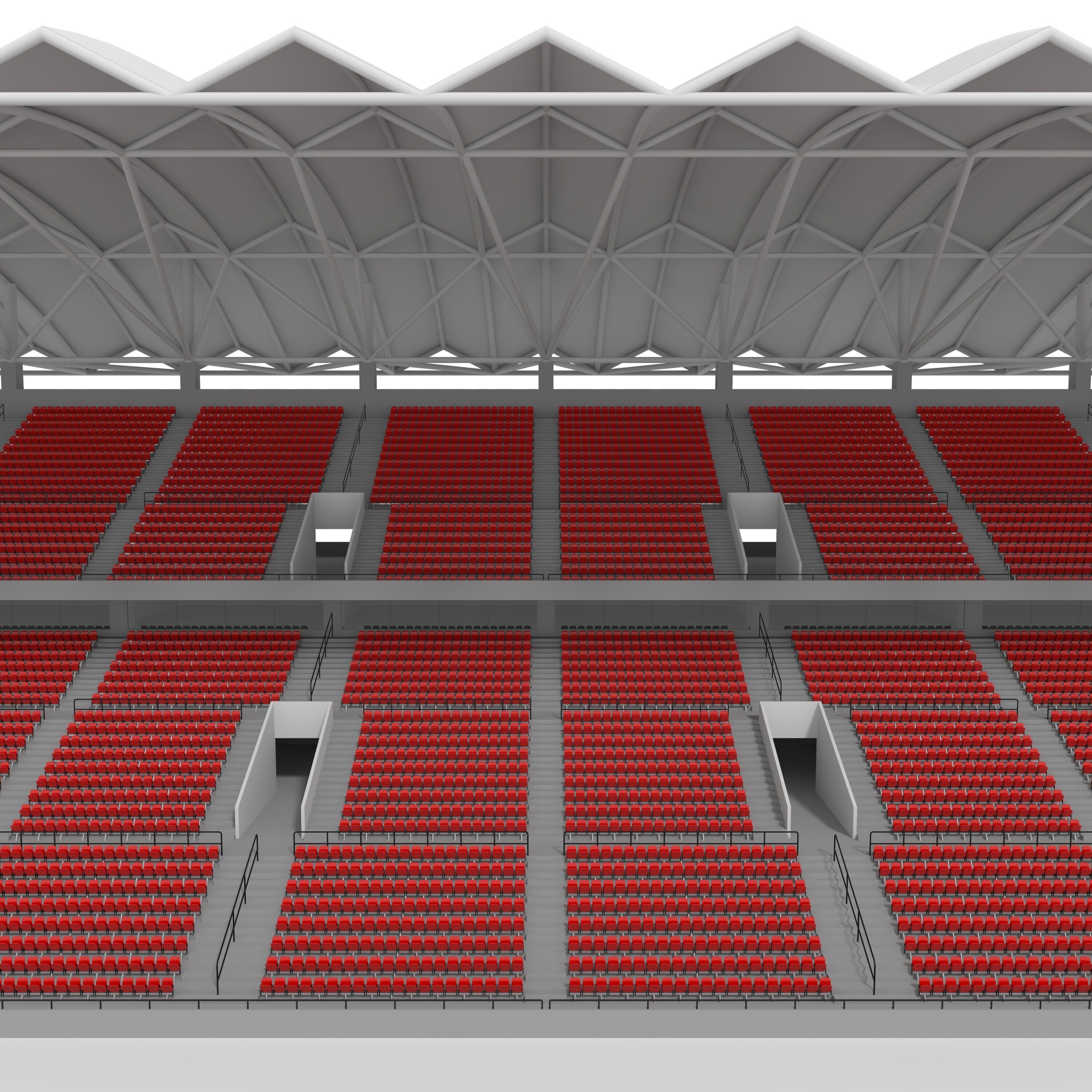 Stadium Tribune 13 3D model_12