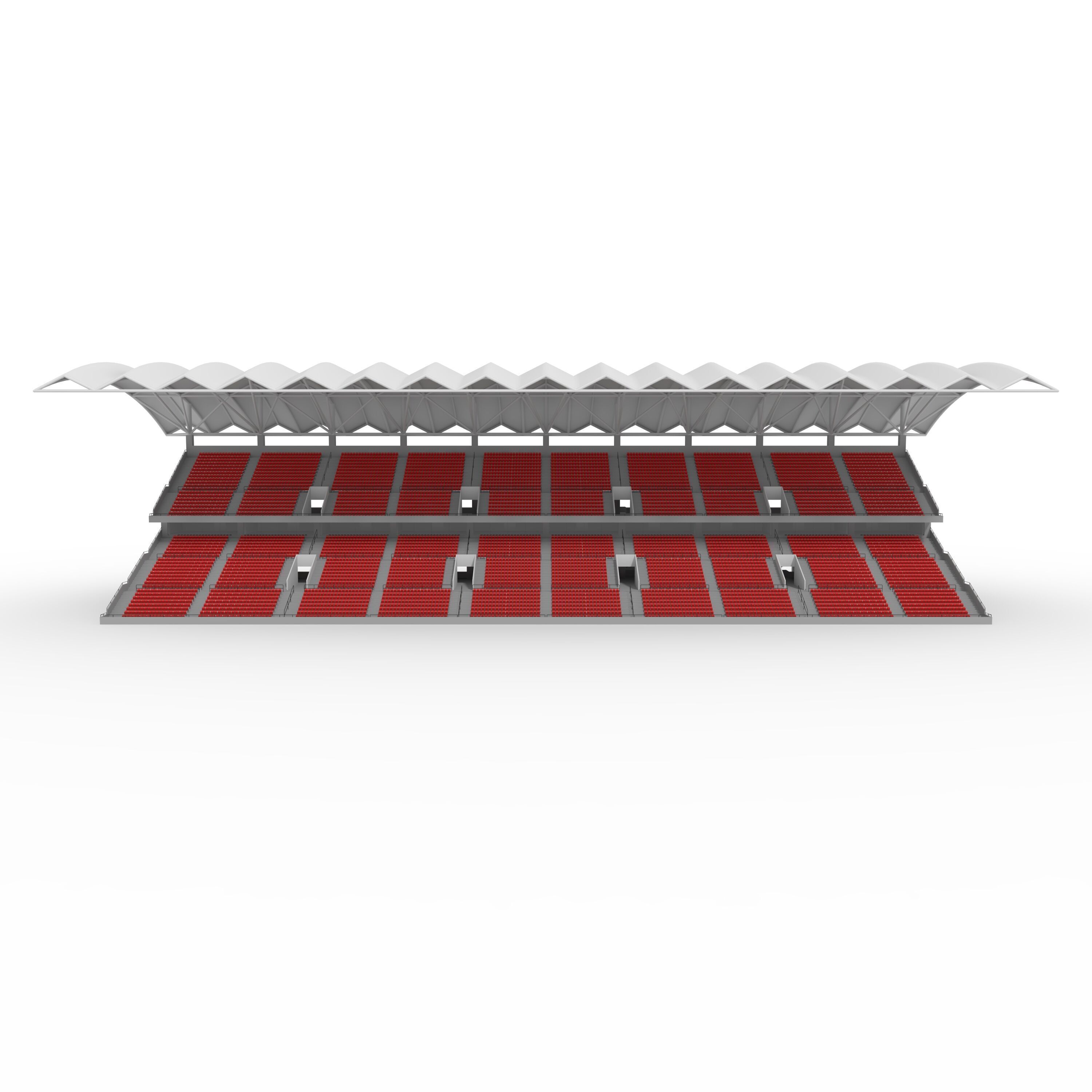 Stadium Tribune 13 3D model_4