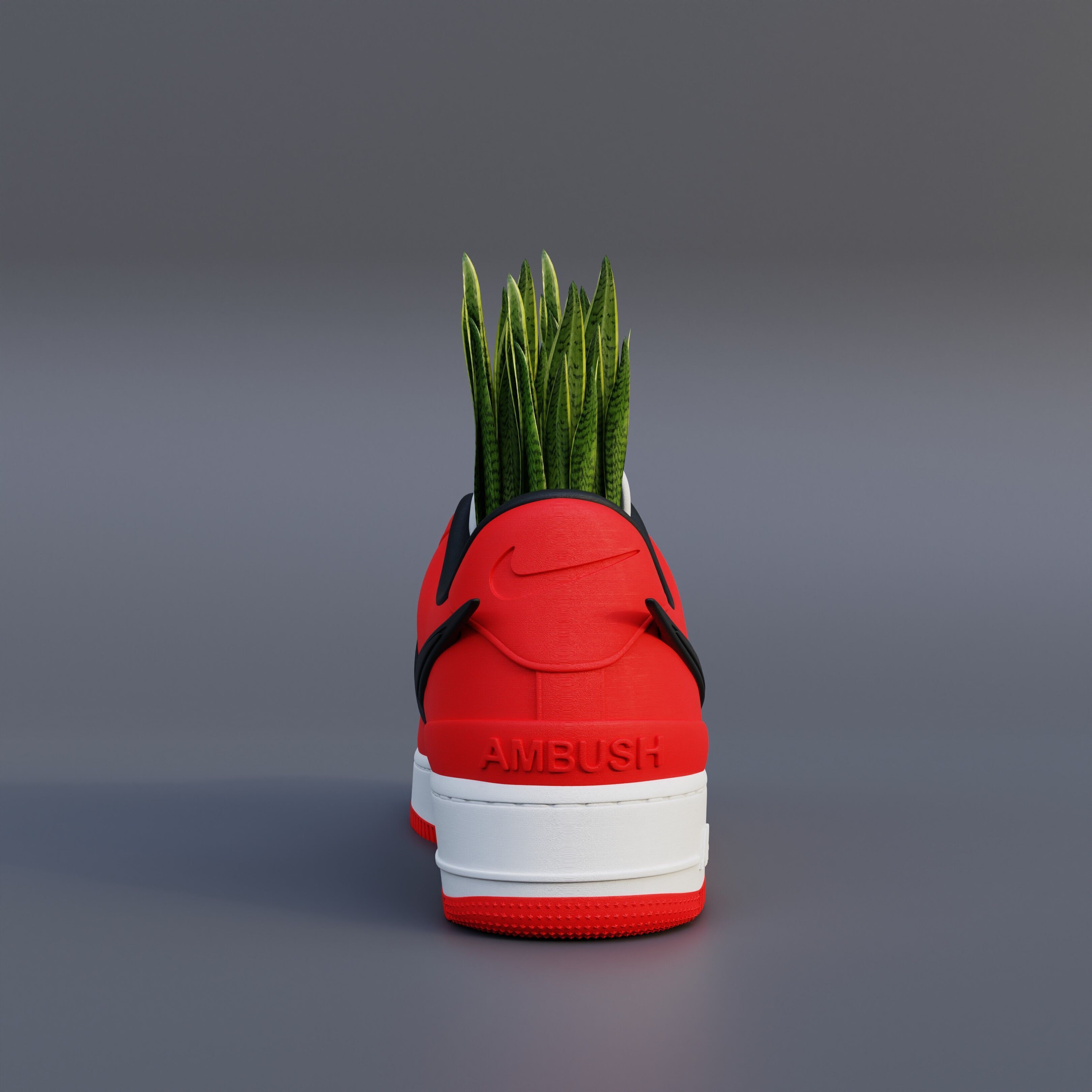 Air Force 1 Low AMBUSH  3D print model_4