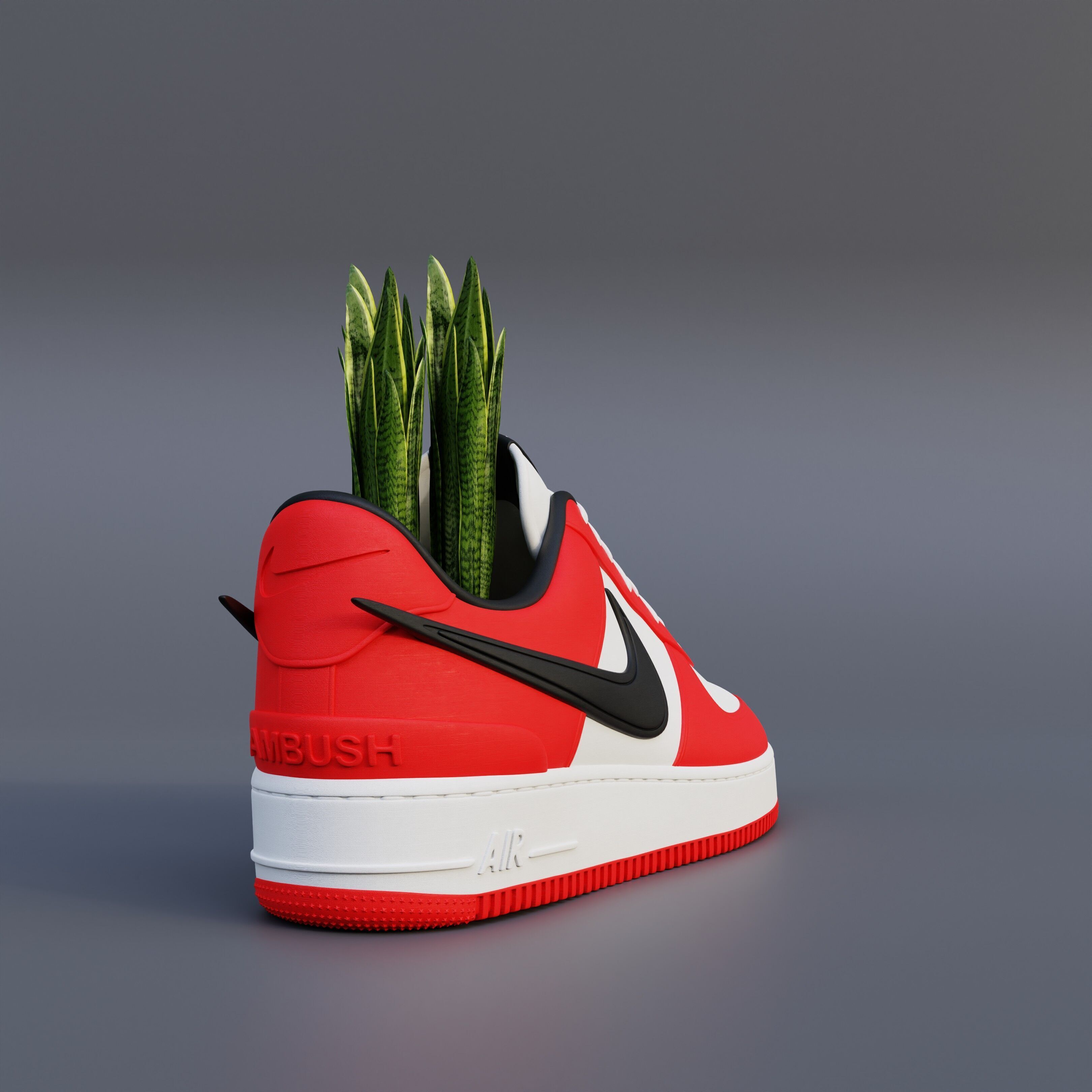 Air Force 1 Low AMBUSH  3D print model_3