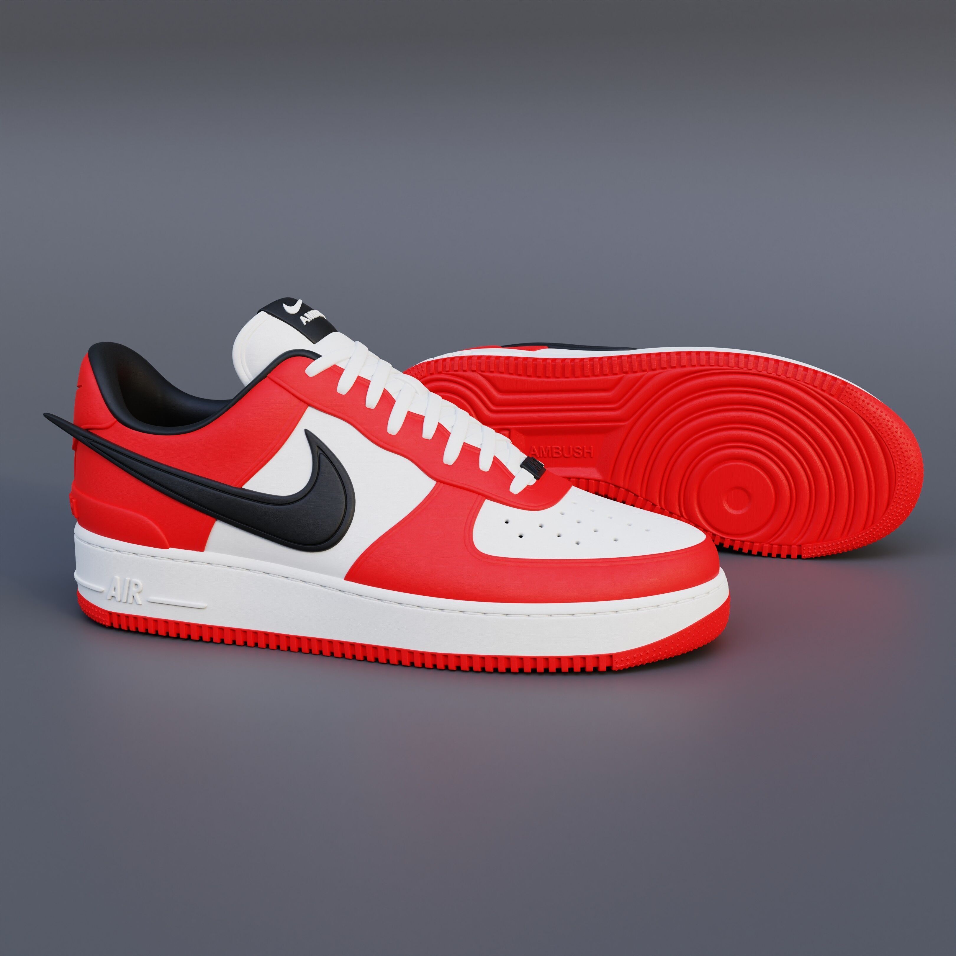 Air Force 1 Low AMBUSH  3D print model_1
