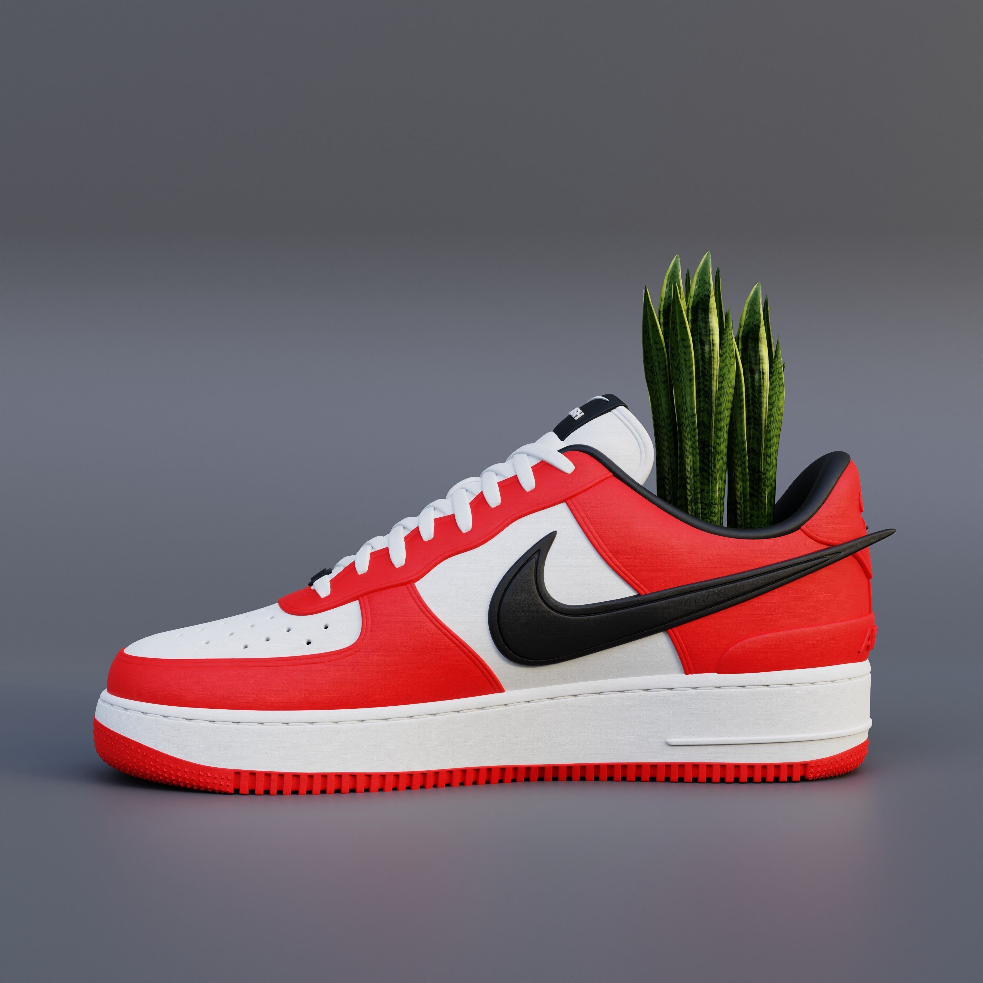 Air Force 1 Low AMBUSH  3D print model_7