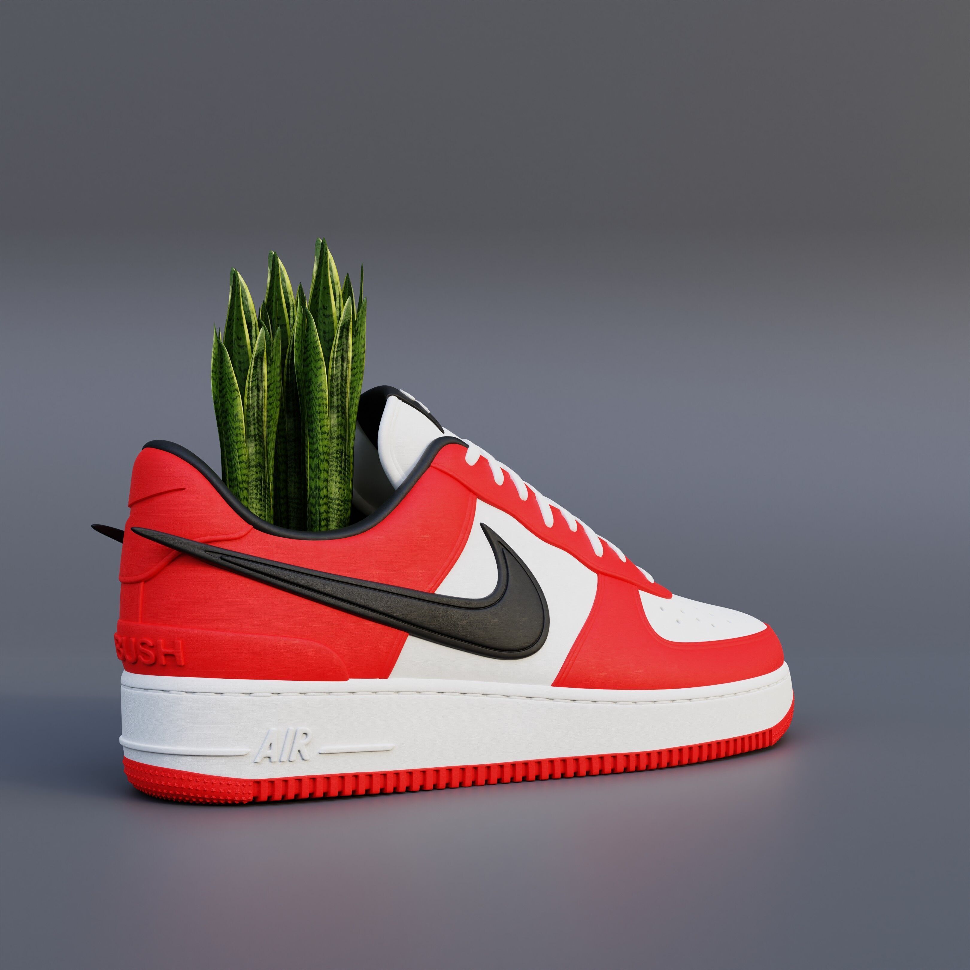 Air Force 1 Low AMBUSH  3D print model_2