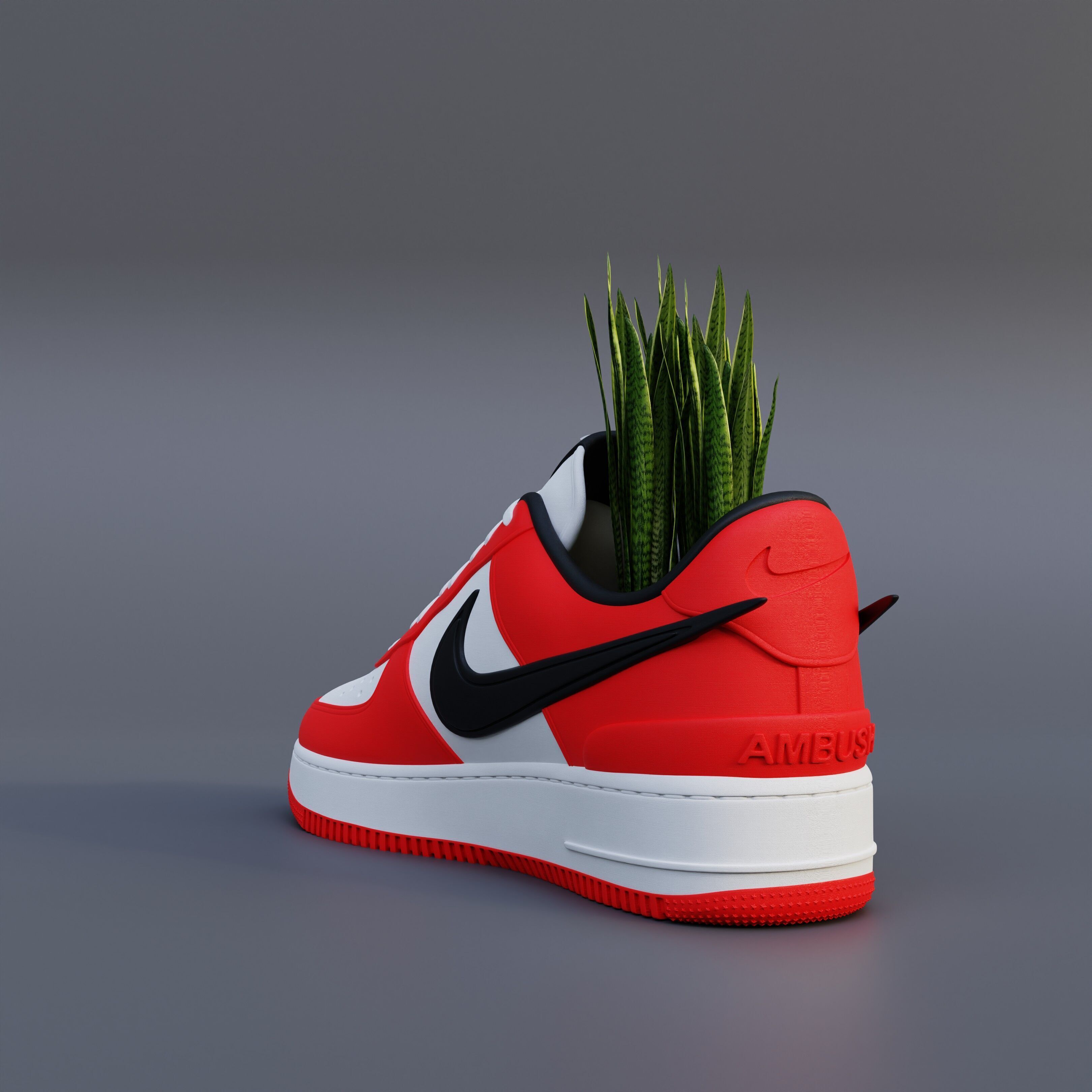 Air Force 1 Low AMBUSH  3D print model_5