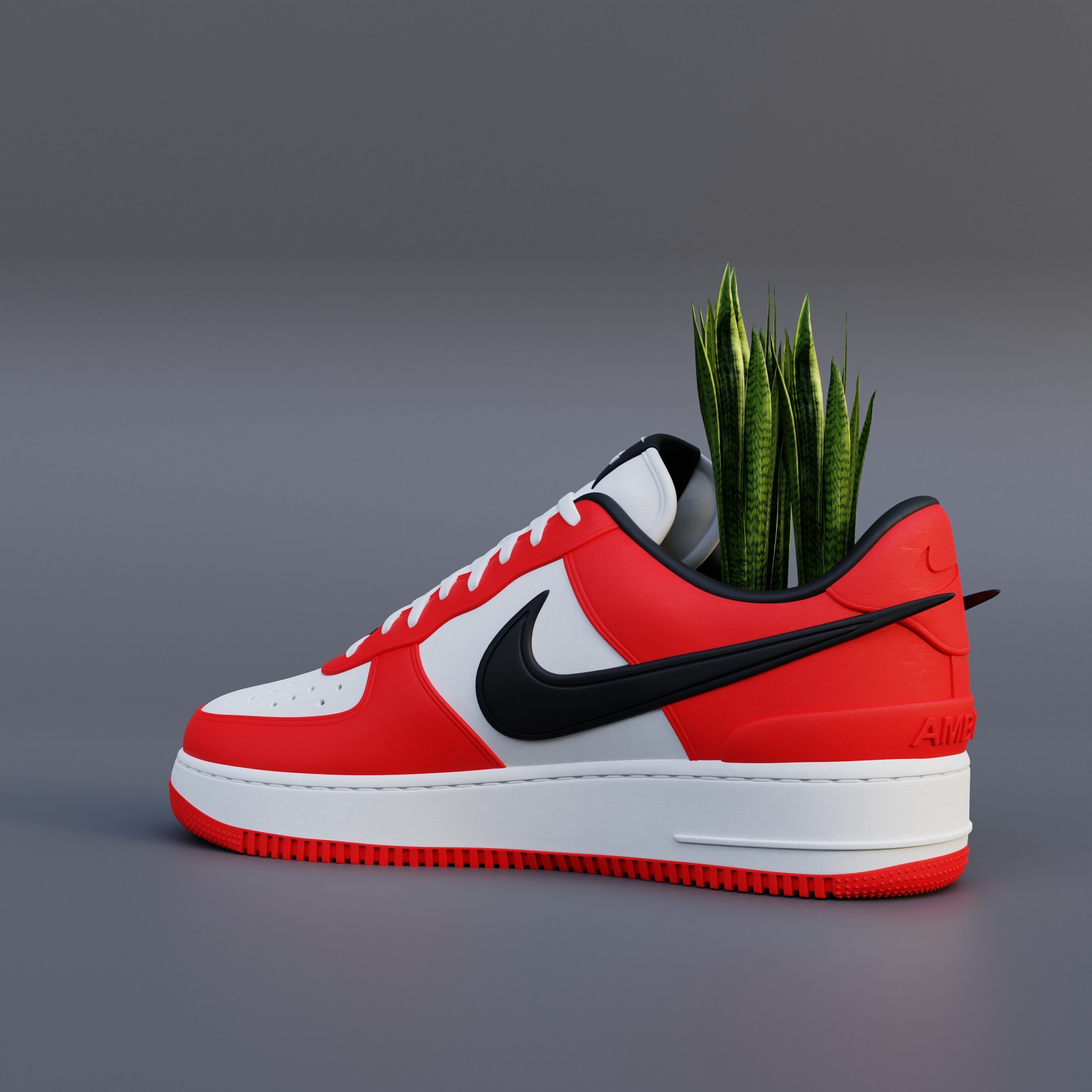 Air Force 1 Low AMBUSH  3D print model_6