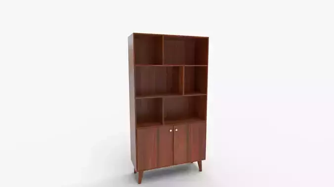 Prepac Milo Mid Century Modern Bookcase