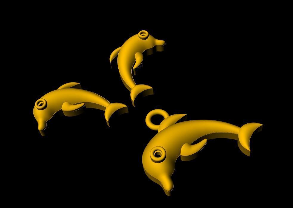  Fish Pendant - 0105 3D print model_6