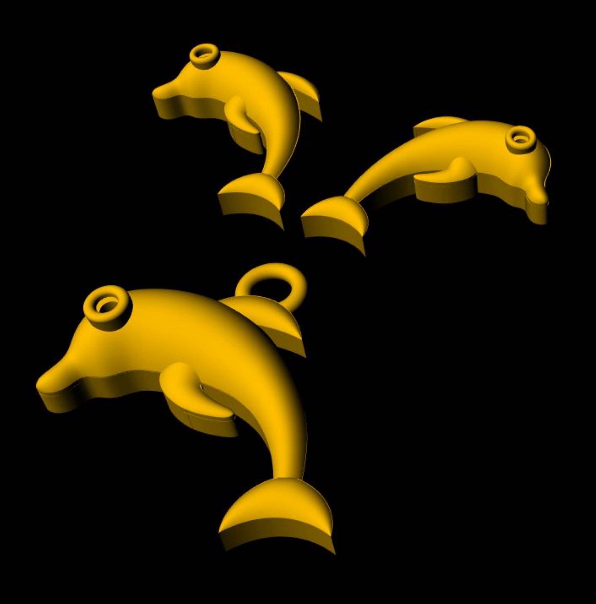  Fish Pendant - 0105 3D print model_5