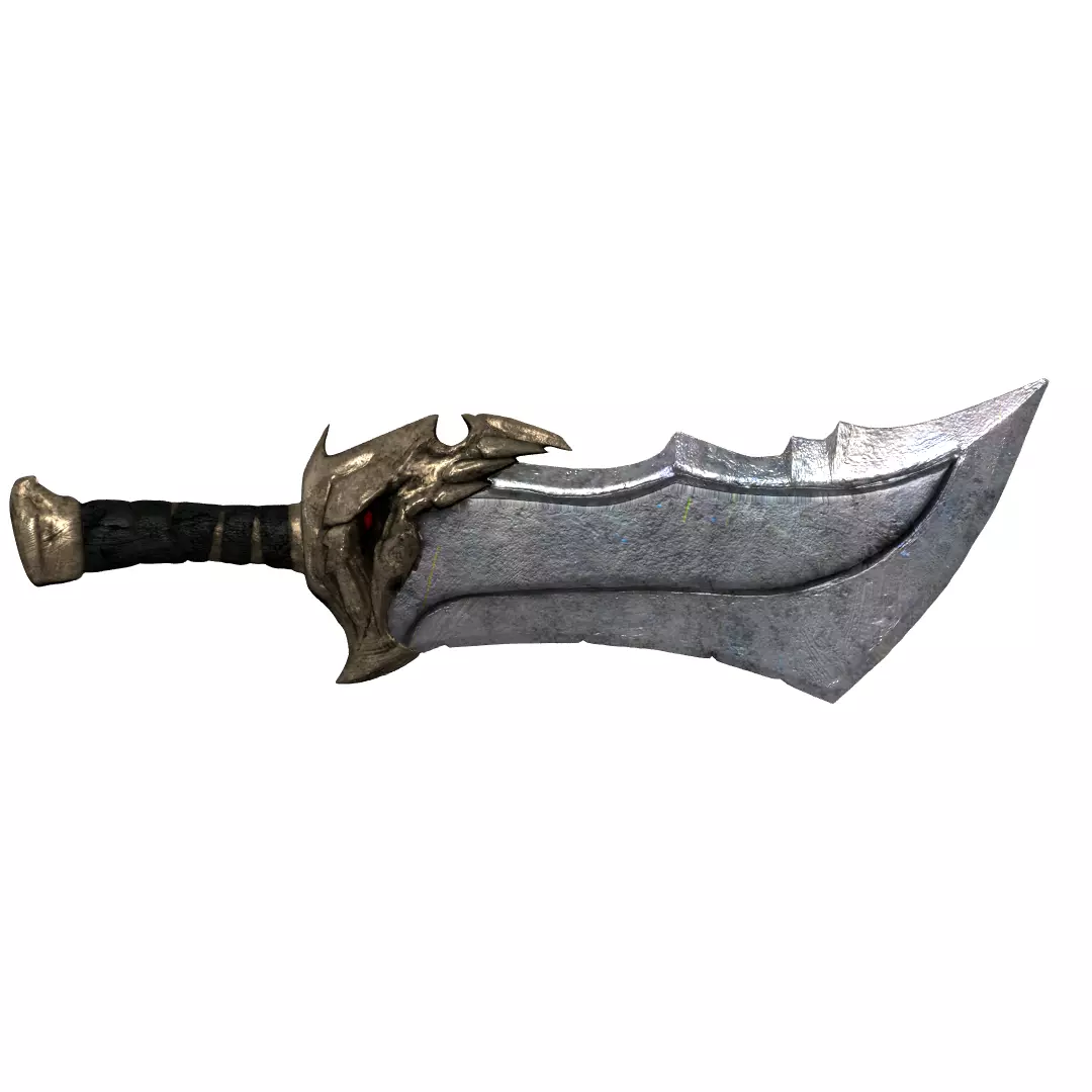 Blades of chaos god of war ascension lvl 1 3D print model