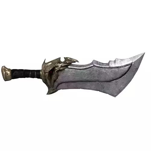 Blades of chaos god of war ascension lvl 1 3D print model