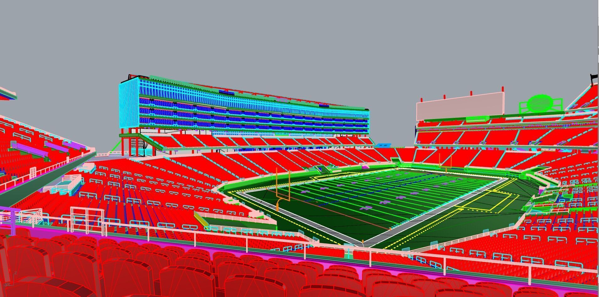 Levis Stadium - Santa Clara California USA Low-poly 3D model_18