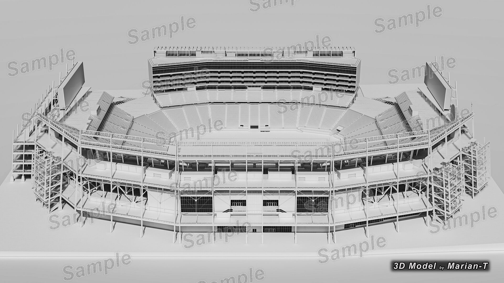 Levis Stadium - Santa Clara California USA Low-poly 3D model_62