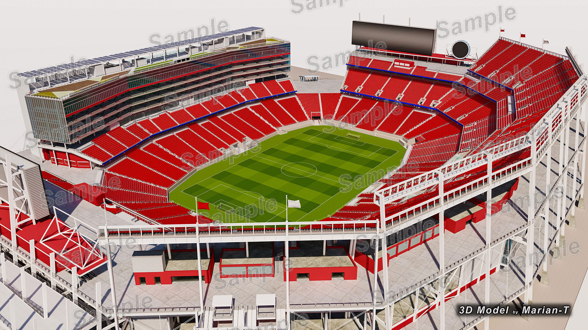 Levis Stadium - Santa Clara California USA Low-poly 3D model_51