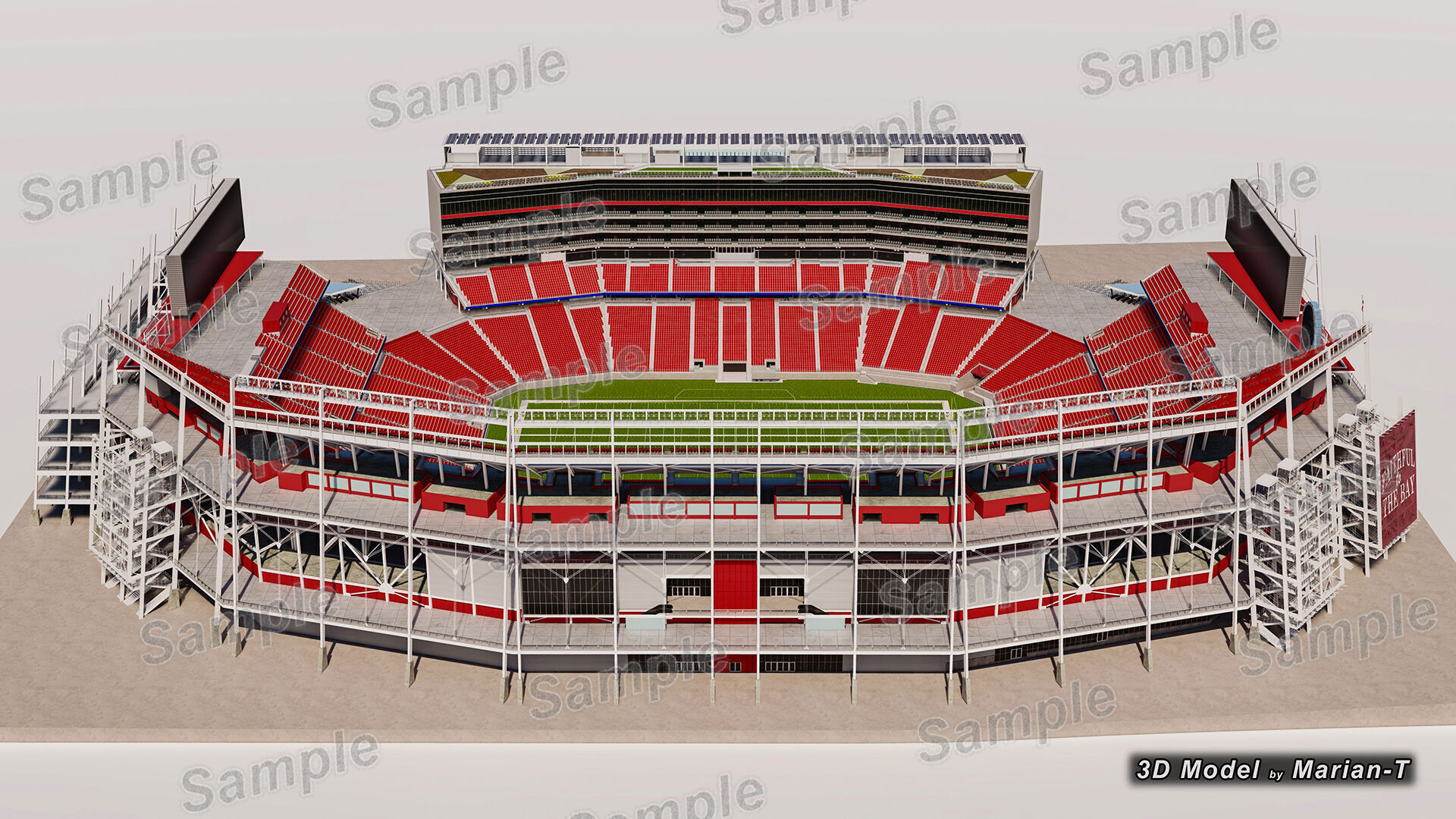 Levis Stadium - Santa Clara California USA Low-poly 3D model_61