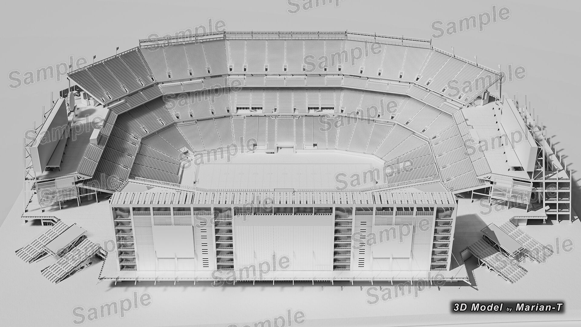 Levis Stadium - Santa Clara California USA Low-poly 3D model_58