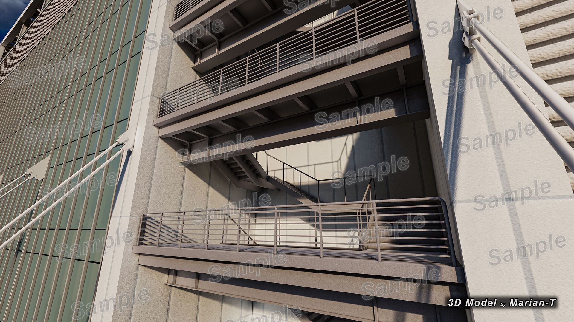 Levis Stadium - Santa Clara California USA Low-poly 3D model_15