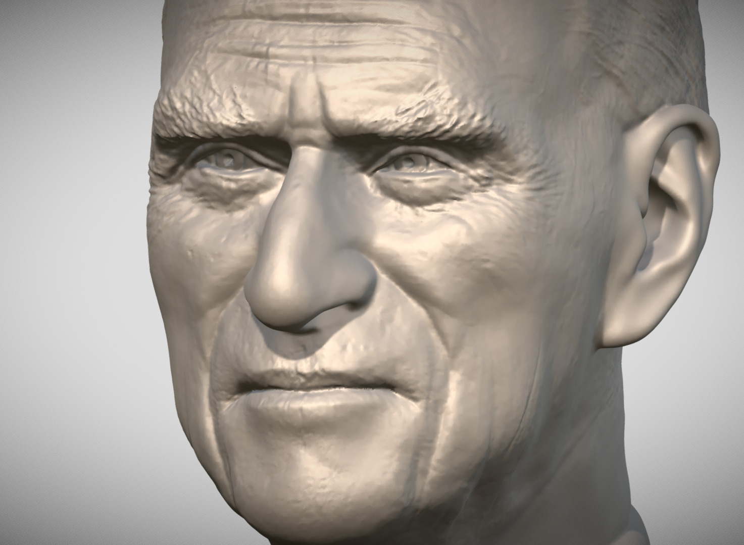 Prince Philip bust 3D print model_10