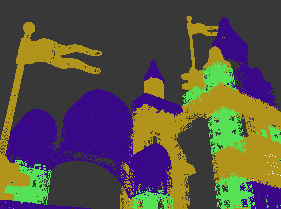 Building block toy table 3D model_7