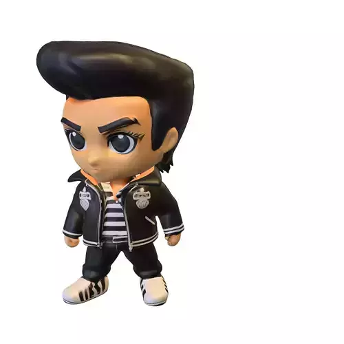 Rockabilly Rebel Chibi 3D Character