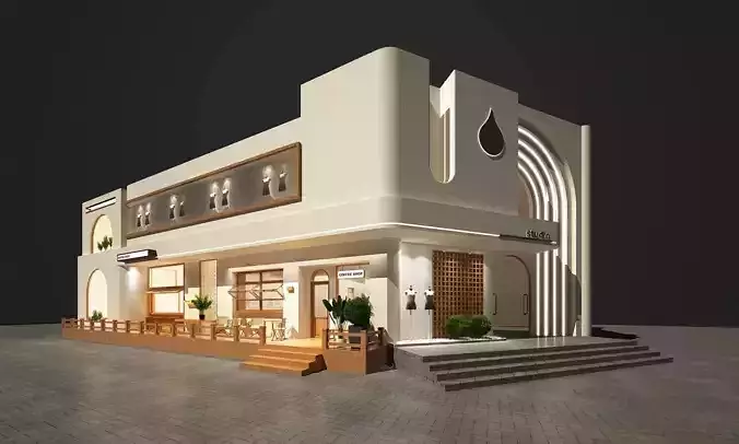 Modern coffee shop architecture