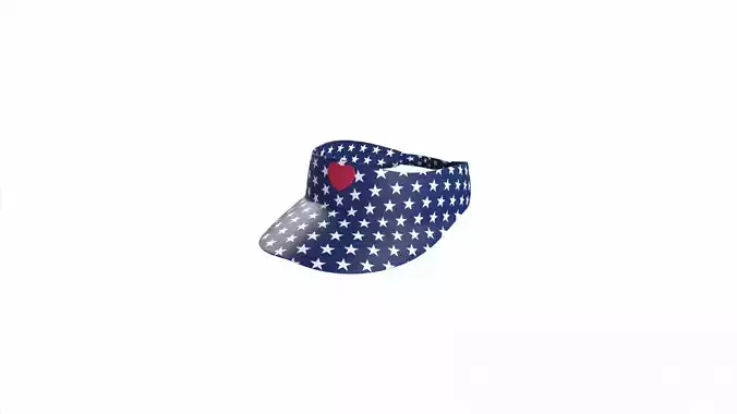 Low-Poly Visor Cap 06